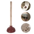 thumbnail image 2 of Potente émbolo de baño con mango de madera, émbolo de inodoro portátil, émbolo resistente, 2 of 7