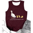 thumbnail image 3 of Arlun Funny Graphic Printed Tank Tops for Women Crewneck Loose Fit Sleeveless T-Shirts Lightweight Soft Comfy Summer Beach Casual Blouse XL, 3 of 3