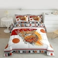 thumbnail image 2 of Homewish Orange Basketball 2pcs Bedding Comforter Set For Teens,Sport Theme Twin Comforter Sets,Ball Game Breathable Bedding Set,Luxury Bedroom Decor,Reversible, 2 of 8