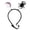 A, variant on Halloween Dog Headband, Adjustable Pet Costume Head ,Bopper Eyeball Ghost Pumpkin Bat Cat Devil Horn Party Headwear, for Small Medium Dogs Puppy Halloween Cosplay Photo Prop Decor,D