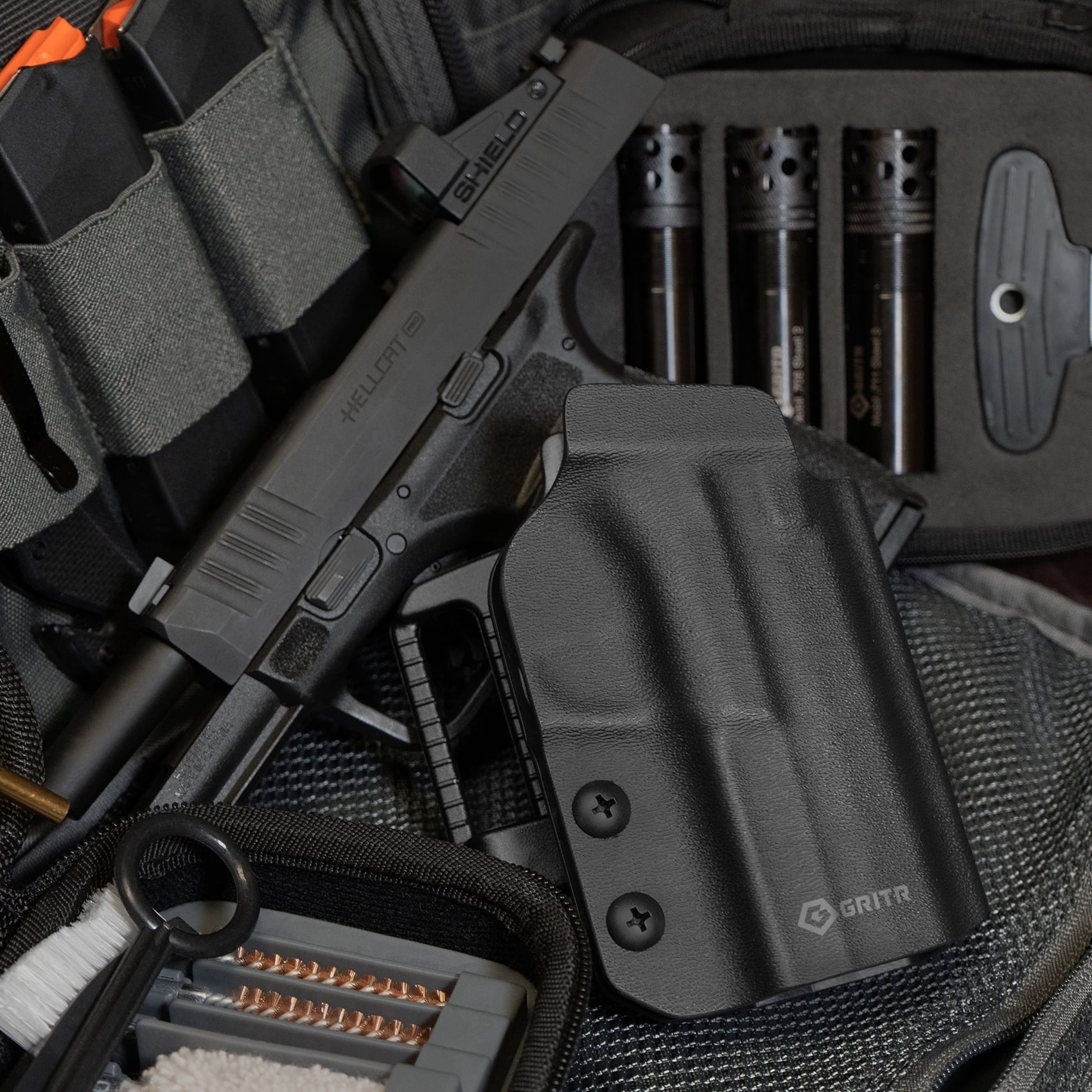 GRITR OWB Kydex Right Hand Gun Holster for Springfield Armory Hellcat
