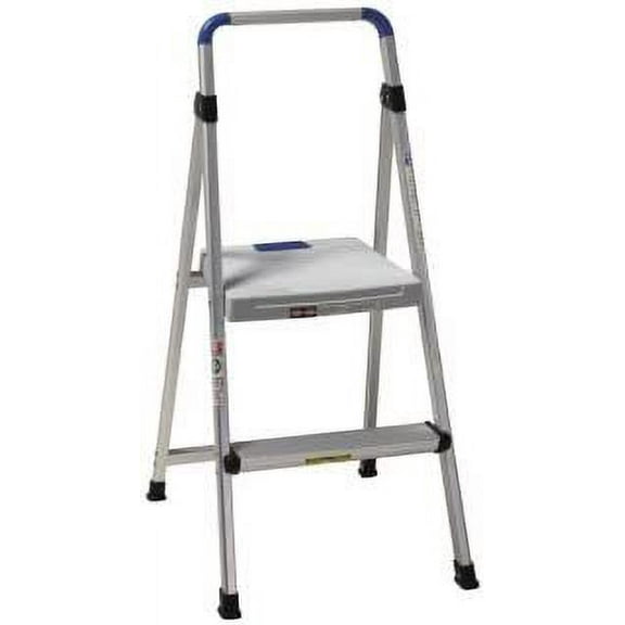 Cosco 11628ABL1 Lite Solutions 225-Pound Duty Rating Aluminum Step Stool, 2-Step