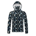 thumbnail image 7 of Htigea Unisex UPF 50+ Camo Hoodie Lightweight Quick Dry Athletic Pullover Tops Performance Long Sleeve Gym Shirt B Multicolor XXXXXL, 7 of 7