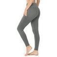 thumbnail image 4 of Zenana Women's Soft Wide Waistband Active Fitness Tight Yoga Pants Leggings with Pockets, 4 of 4