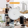 thumbnail image 5 of Genreen 8-Piece French Press Replacement Parts Set – Includes 6 Stainless Steel Mesh Filters, Spiral Disk & Cross Plate – Universal Repair Kit for 34oz (3.75") Coffee Makers, 5 of 5