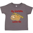 thumbnail image 3 of Inktastic My Grandma Loves Me Sloth Boys or Girls Toddler T-Shirt, 3 of 5