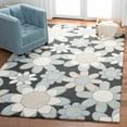 thumbnail image 2 of SAFAVIEH Kids Floral Flower Bursts Area Rug, Charcoal/Ivory, 5' x 8', 2 of 8
