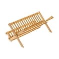 thumbnail image 4 of Bamboo Dish Drying Rack Dish Drainer Rack for Restaurant Kitchen Dining Room 16 Grids, 4 of 8