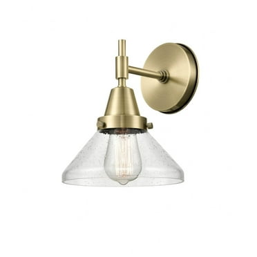 447-1W-AB-G4474-Innovations Lighting-Caden - 1 Light Wall Sconce-9.25 Inches Tall and 8 Inches Wide-Antique Brass Finish-Seedy Glass Color