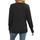 thumbnail image 5 of Camisas para adolescentes,Top de mezcla de lino para mujer, manga corta, cuello redondo, jersey informal de color liso, tejido suave y cómodo, versátil para uso diario, sopatenor, 5 of 7