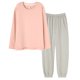 thumbnail image 1 of juego de pijamas para mujer, ropa de dormir de manga larga, con pantalones largos, conjunto de ropa de descanso suave XXL (4 estilos, 4 colores), 1 of 5