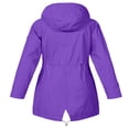 thumbnail image 2 of PENGXIANG Coupe-Vent Imperméable à Capuche Doublé pour Femmes Veste Légère Extérieure Imperméable 4TG, 2 of 3