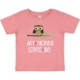 thumbnail image 3 of Inktastic My Nonni Loves Me Grandchild Owl Girls Baby T-Shirt, 3 of 5