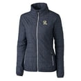 thumbnail image 2 of Women's Cutter & Buck Heather Navy Frisco RoughRiders Rainier Primaloft Eco Full-Zip Jacket, 2 of 3