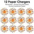 thumbnail image 6 of Big Dot of Happiness Fall Pumpkin - Halloween or Thanksgiving Party Round Table Decorations - Paper Chargers - Place Setting For 12, 6 of 8
