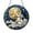 Acrylic 3.5 Inch, variant on Moon Cat Stained Glass Suncatcher Window Hanging, Cute Feline Sitting on Crescent Moon Decorative Glass Style Panel, Starry Night Sky Window Decor Art, Fantasy Animal Theme Home Window Ornament