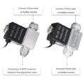 thumbnail image 2 of Solenoid Valve For Aquarium Co2 System Regulator Output Connect 4*6mm Tube Or Bubble Counter Silent Low Temperature Version, 2 of 5