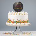thumbnail image 4 of Acrylic Live Love Accept Autism Awareness Infinity Rainbow Cake Topper Party Decoration for Wedding Anniversary Birthday Graduation, 4 of 6