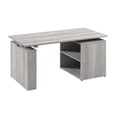 thumbnail image 1 of Scranton & Co Engineered Wood 60W x 30D Standing Desk with Bookcase in Gray, 1 of 8