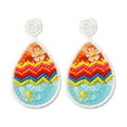 thumbnail image 2 of Xihbxyly Las mejores ofertas de hoy Pendientes de Pascua Tejidos a mano INS Europa y Estados Unidos Estilo Lentejuelas Pendientes de cuentas de arroz Mujer, 2 of 7