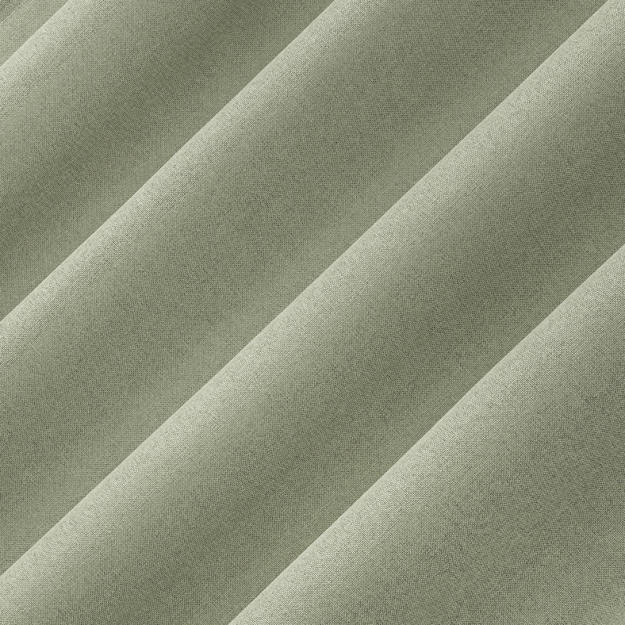 No. 918 Hathaway Twist Tab Semi-Sheer Tab Top Curtain Panel, 40"x63", Sage Green