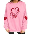 thumbnail image 5 of Dgankt Womens Long Sleeve Tops Valentines Day Sweatshirt for Women Funny Love Heart Shirts Casual Valentine Pullover Long Sleeve Tops XS-XL, 5 of 8