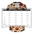 thumbnail image 3 of Men's Halloween T-Shirts V-Neck Spooky Jack O Lantern Short Sleeve Shirts Soft Retro Nursing Work Tees with Pockets Saffron S, 3 of 6