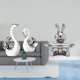 thumbnail image 2 of Figuras Creativas De Cisne, Organizador De Figuras De Conejo Para Decoración De Sala De Estar, Bandeja De Cerámica Para Joyas, Para Tocador, Regalo De Boda O Inauguración De La Casa., 2 of 8