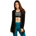 thumbnail image 2 of Women & Plus Classic Open Front Rayon Drape Lightweight Cardigan, 2 of 4