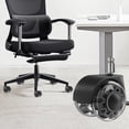 thumbnail image 3 of Hyasfey 2-Inch Clear Office Chair Wheel Heavy Duty Universal Quiet Hardwood Floors Carpet Computer Gaming Desk Rolling Chair Caster Replacement, 3 of 8