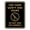 Black Gold, variant on Signs ByLITA Portrait Round For Their Safety and Yours Do Not Feed The Animals ABS Plastic | Laser Engraved | Easy Installation | Elegant Design Sign (Brushed Gold) - Medium