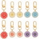 thumbnail image 1 of Llaveros de margaritas en 5 colores, 10 unidades, con diseño floral, bonitos llaveros esmaltados para bolsos, carteras, llaves de coche y cierres giratorios., 1 of 6