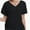 Black, variant on Womens T Shirts Short Sleeve V Neck Casual Summer Tops Tshirts with Pocket