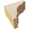 thumbnail image 6 of 2"W x 4"D x 4"H Classic Pescadero Rough Cedar Woodgrain TimberThane Corbel, Primed Tan, 6 of 6