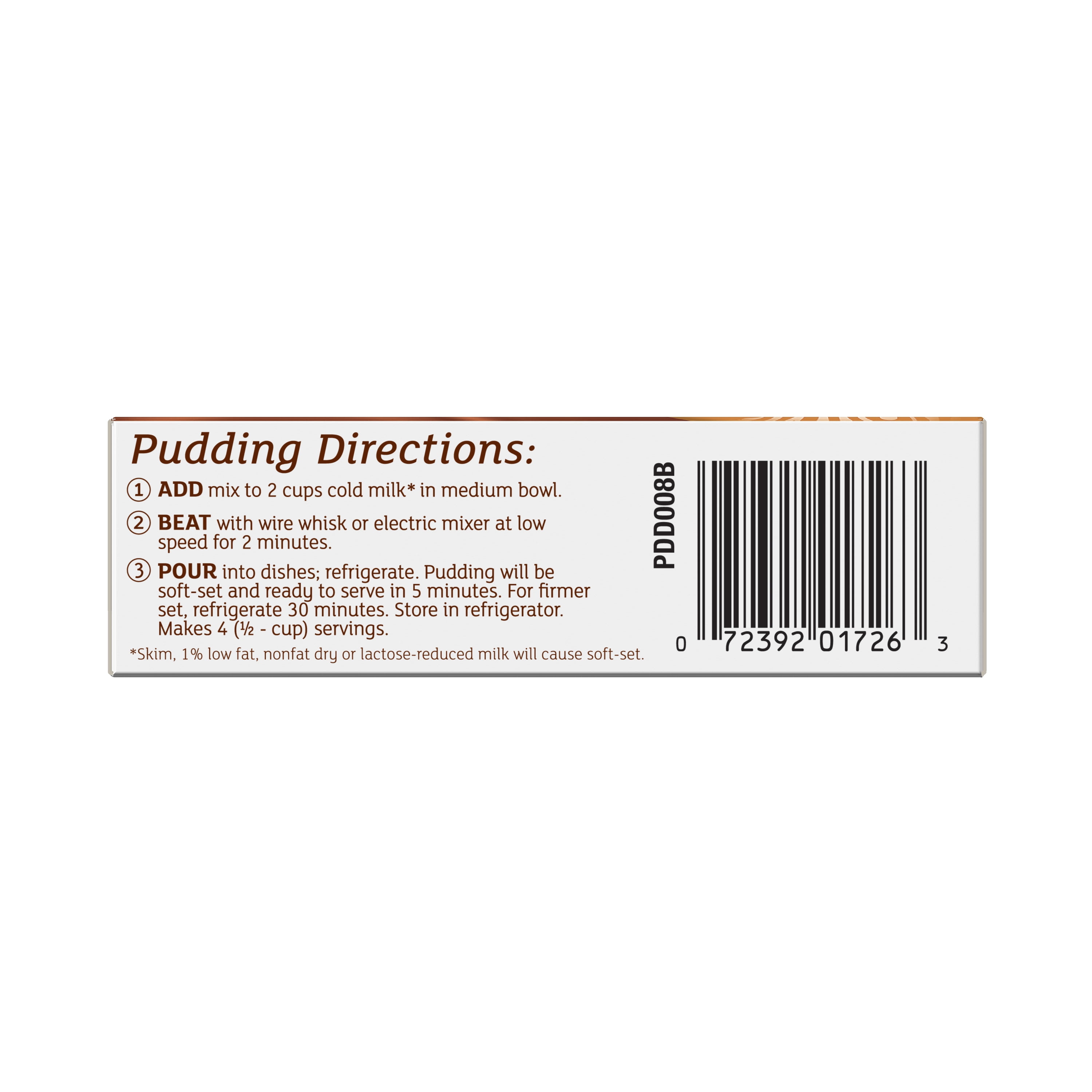 (2 pack) Dove Bourbon Vanilla Dark Chocolate Instant Pudding Mix and Pie Filling, 4 Servings, 3.03 oz