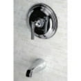thumbnail image 2 of Kingston Brass KB2631MLTTO Tub Trim Only Without Shower, Polished Chrome, 2 of 5