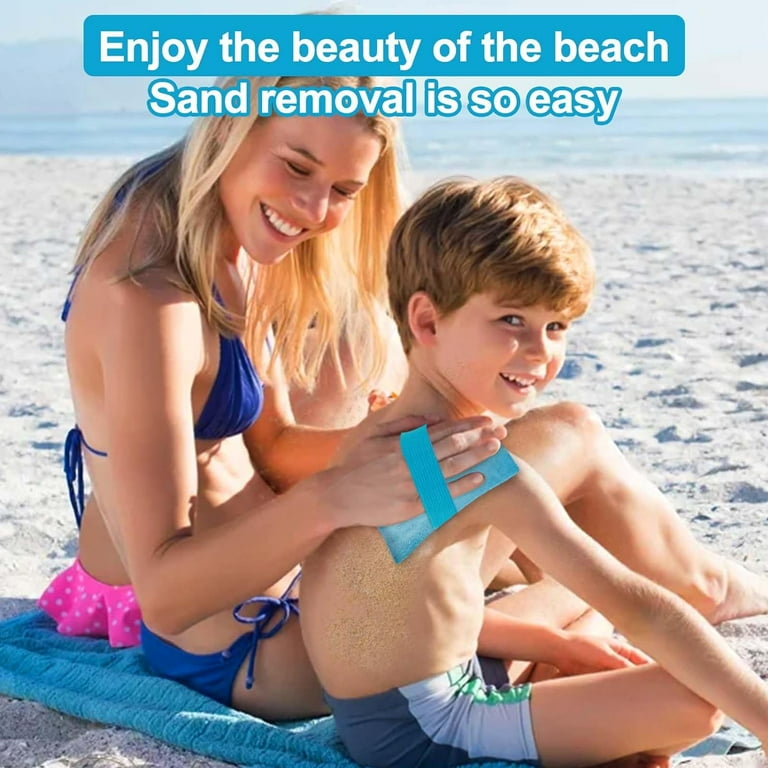 4Pcs Sand Remover for Beach Sand Removal Bag Talc Free Powder Pouch Sand Remover Brush Beach Vacation Camping Essentials Walmart