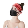 thumbnail image 2 of beishanbush Heardband Elastic Headband with Button Yoga Workout Running Turban Hair Accessories Orange, 2 of 3