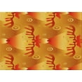thumbnail image 1 of Ahgly Company Machine Washable Indoor Rectangle Transitional Orange Red Orange Area Rugs, 4' x 6', 1 of 7