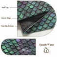 thumbnail image 5 of Colorful Mermaid Area Rugs 4x6 ft Scales Ombre Texture Washable Rug Non Slip Indoor Carpet Absorbent Floor Mat for Living Room Bedroom Dining Room, 5 of 9