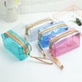 thumbnail image 3 of Clear Cosmetic Pouch Creative Portable Splash Proof Makeup Pouch Toiletry Bag, 3 of 9