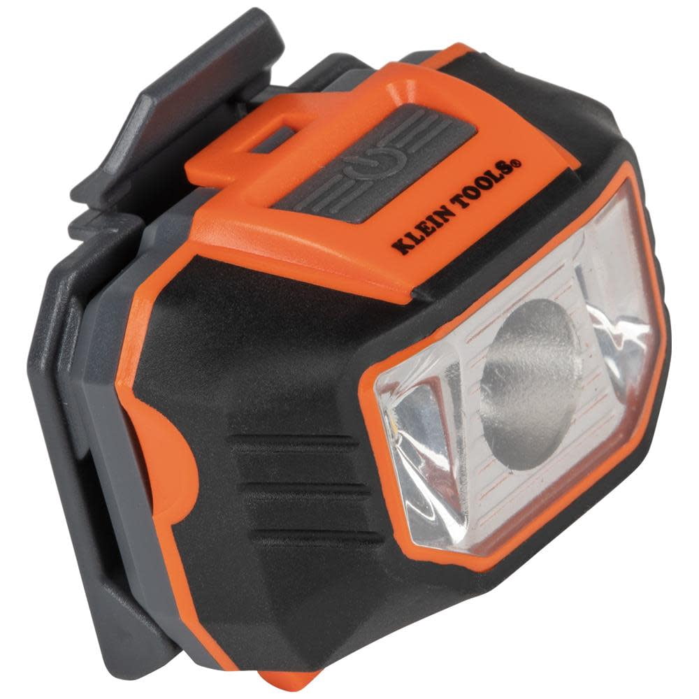 Klein Tools Hard Hat, Non-Vented Brim with Headlamp