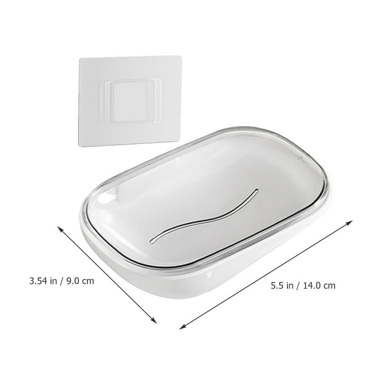 Tiilan Self Adhesive Bar Soap Dish for Shower, Bathroom Soap Holder Wall  Mount - Stainless Steel, Silver