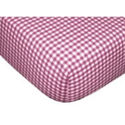 Tadpoles Classic Gingham Fitted Sheets - Set/2 - Fuchsia