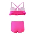 thumbnail image 3 of SUNSIOM Mommy and Me Swimsuit, Contrast Color Leaves Print Ruffled Bra with Briefs Family Matching Swimsuit 2-piece Summer Bikini Set, 3 of 6