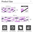 thumbnail image 3 of Purple Candy Pattern Single Compact Faucet Drying Pad 14.7x5.4in Absorbent Mat for Small Sinks, Vanity Countertops, 3 of 10