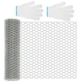 thumbnail image 2 of Chicken Wire Fencing, Outdoor Anti-Rust Hexagonal Galvanized Animal Fencing, DIY Mesh Props for Home Decorations& Artifacts, 15.7 Inches x 23.0 Ft, 2 of 7