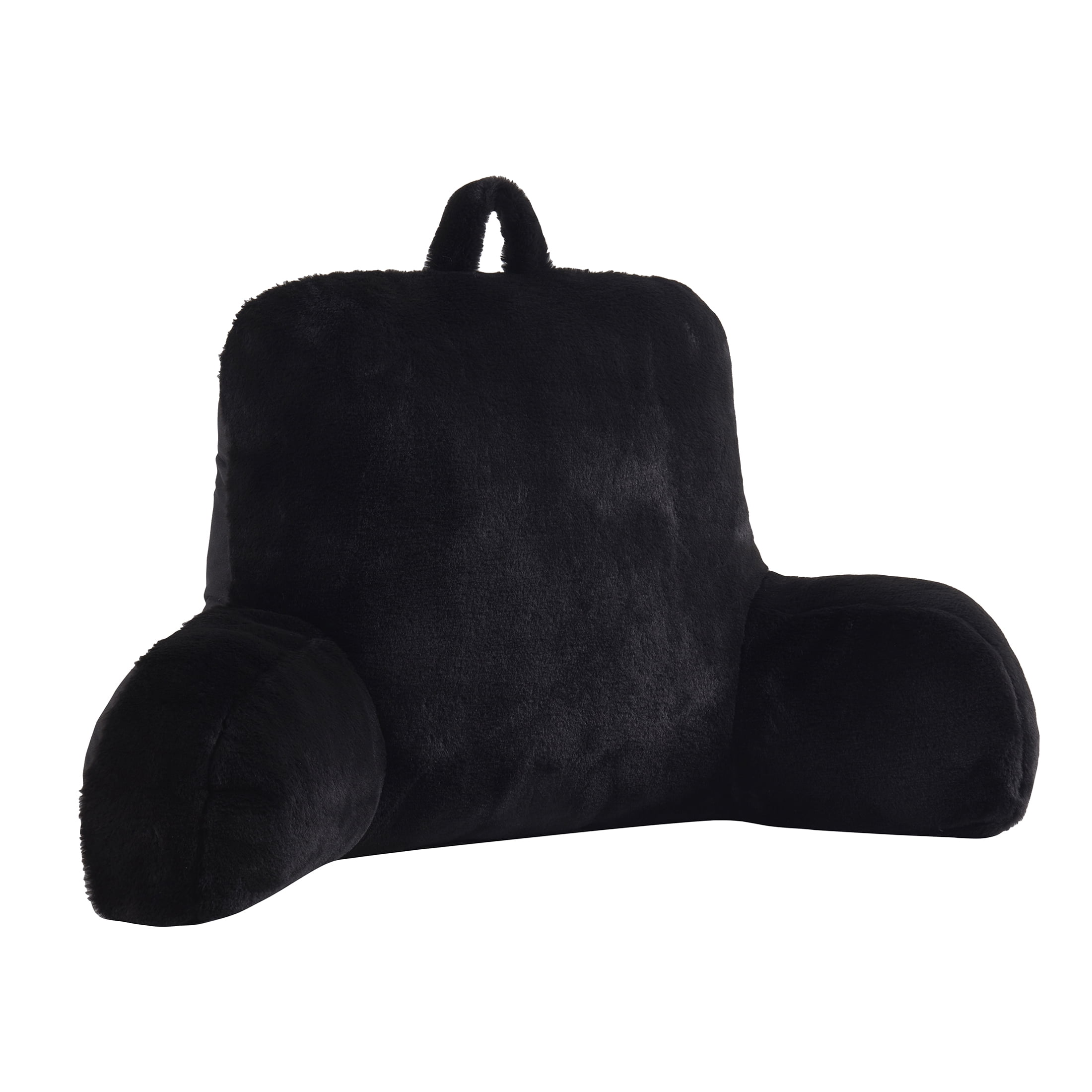 Mainstays Faux Fur Plush Backrest Pillow, Specialty Size, Aqua 
