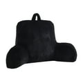 thumbnail image 4 of Mainstays Faux Fur Plush Backrest Pillow, Black, 4 of 5