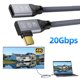 thumbnail image 1 of [Codo a hembra-1 metro] Adecuado para Huawei Apple PD240W Cable datos Typec carga rápida USB3.2 a 20G Cable datos alta velocidad (1M), 1 of 9